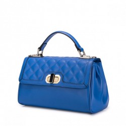 NUCELLE Klasyczna i elegancka damska torebka  Niebieska