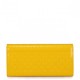 Uroczy portfel dwu-przegrodowy z kokardką Żółty
